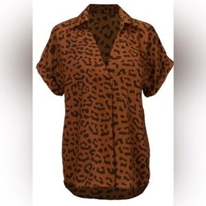 Cabi replay top in leopard